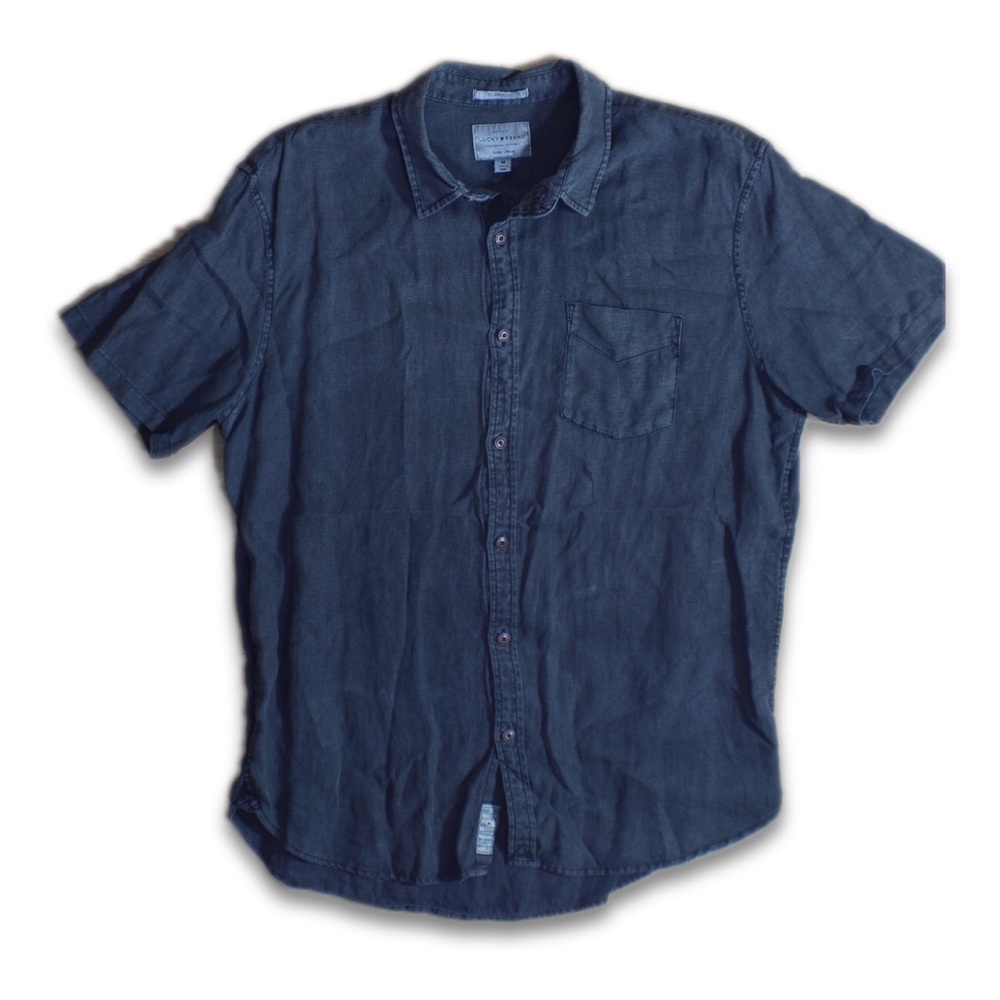 Lucky Linen Button-Up Shirt 👕